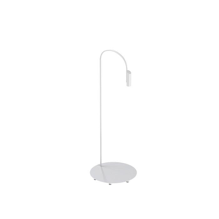Caule Outdoor LED Floor Lamp in White (57.1-Inch).