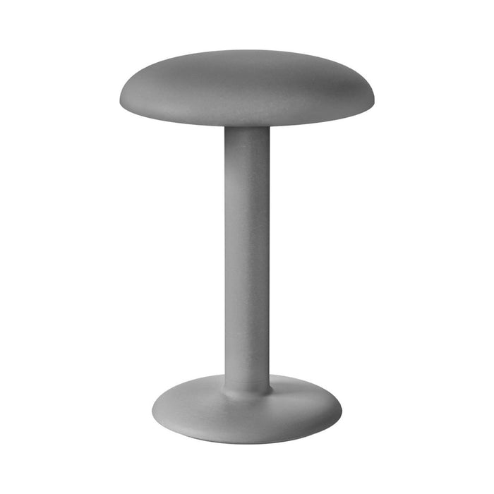 Gustave LED Table Lamp in Raw Aluminum.