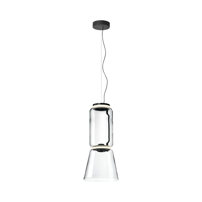 Noctambule Low Cylinder and Cone LED Pendant Light in 1 Low Cylinder.