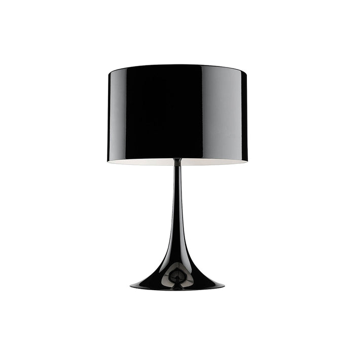 Spun Light T Table Lamp in Shiny Black(Small).