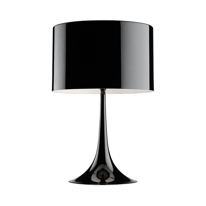 Spun Light T Table Lamp in Shiny Black(Large).