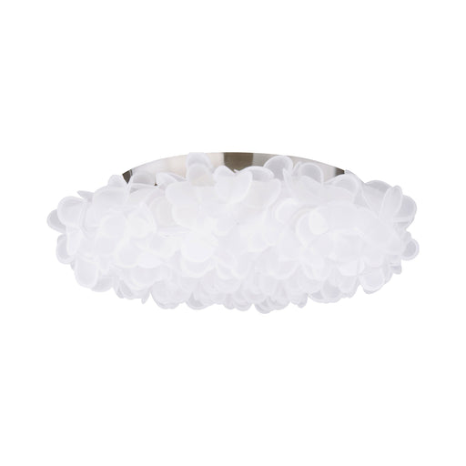 Fluffy LED Flush Mount Ceiling Light in White.