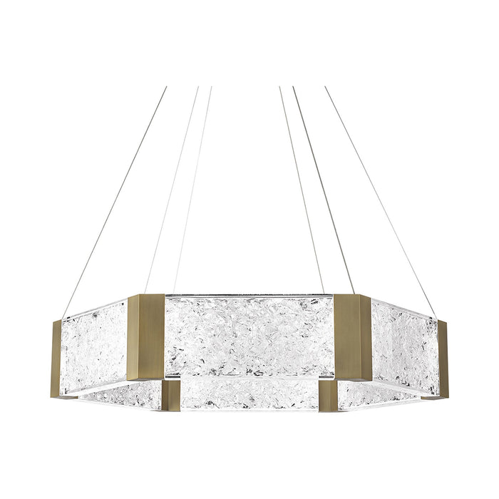 Forever LED Chandelier in Bronze and Frosted.
