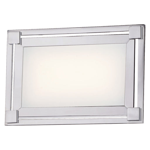 Framed LED Bath Vanity Light in Chrome.