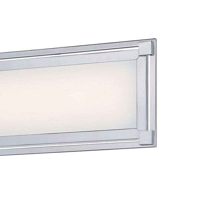 Framed LED Bath Vanity Light Detail.