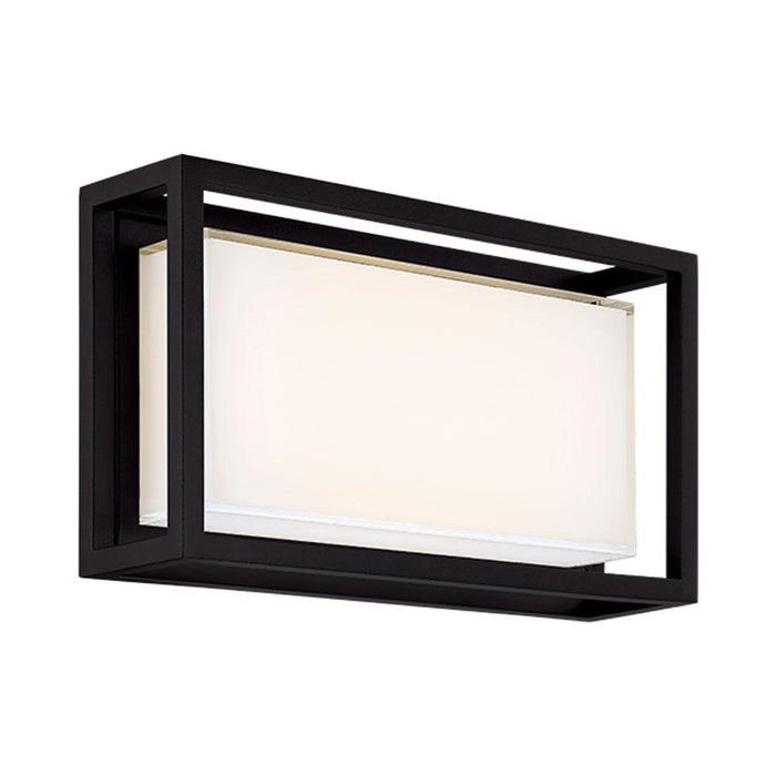 Framed Outdoor LED Wall Light in Medium/Black.