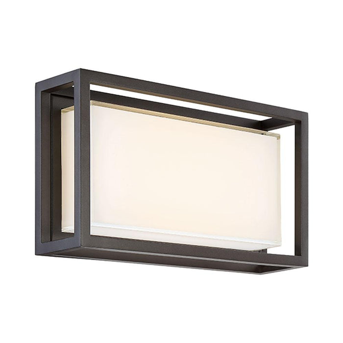 Framed Outdoor LED Wall Light in Medium/Bronze.