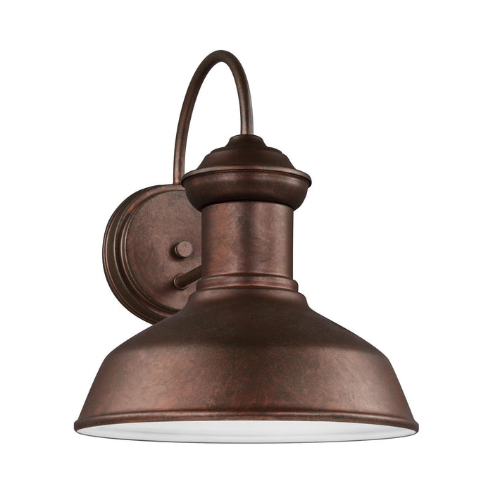 Fredricksburg Outdoor Wall Light in Small/Weathered Copper.