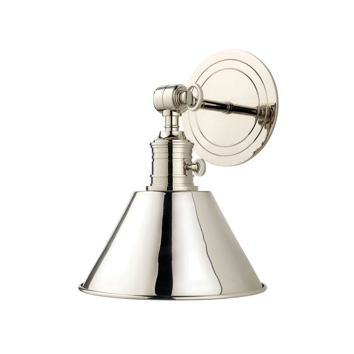 Garden City Wall Light in None/Polished Nickel/Polished Nickel.