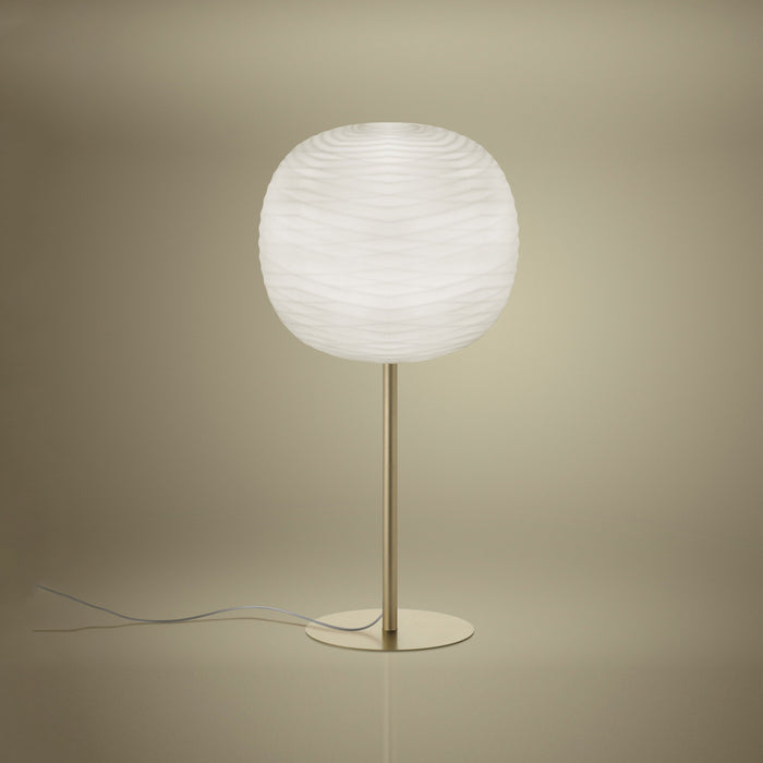 Gem Table Lamp in Gold/Tall.