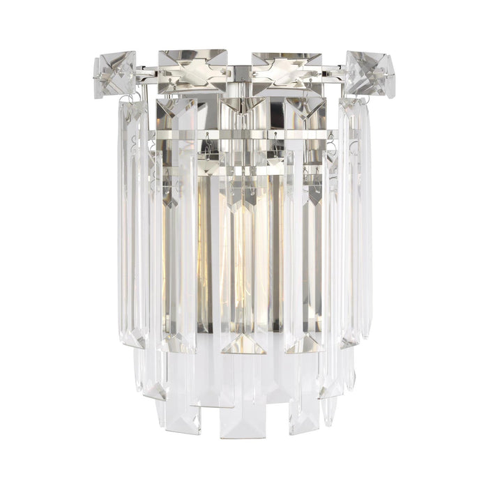 Arden Wall Light in Polished Nickel.