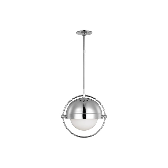 Bacall Pendant Light in Polished Nickel (Large).