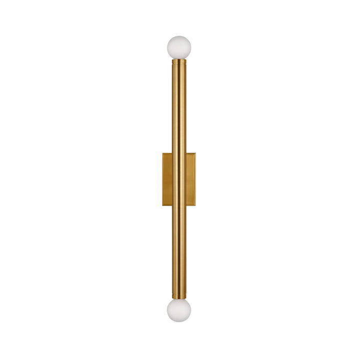 Beckham Modern Double Bath Wall Light in Burnished Brass (Large).