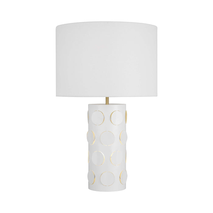 Dottie LED Table Lamp in Burnished Brass.