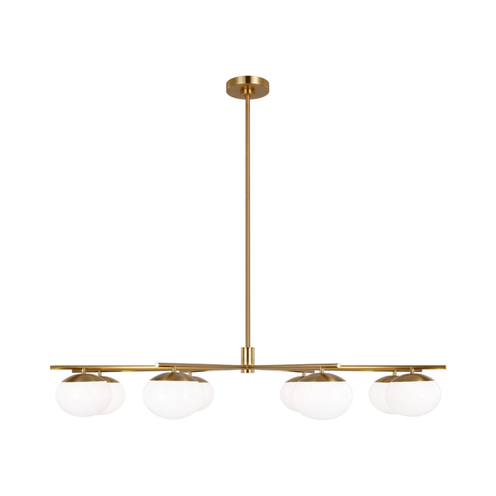 Lune LED Chandelier in Burnished Brass (X-Large).
