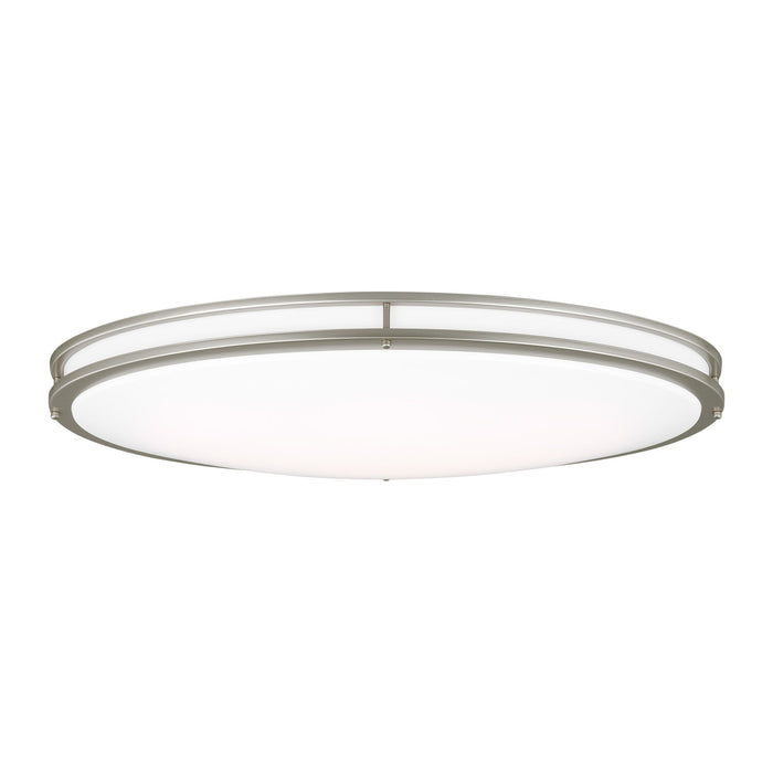 Mahone LED Flush Mount Ceiling Light in Painted Brushed Nickel (Oval).