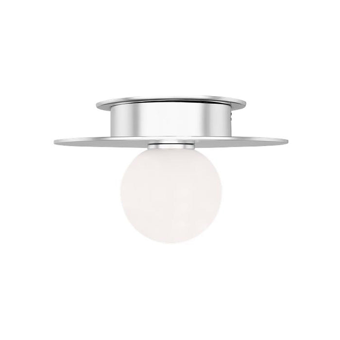Nodes Flush Mount Ceiling Light in Polished Nickel (Small).