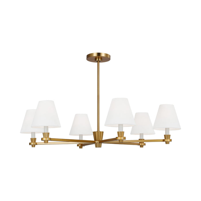 Paisley Chandelier in Burnished Brass (Large).