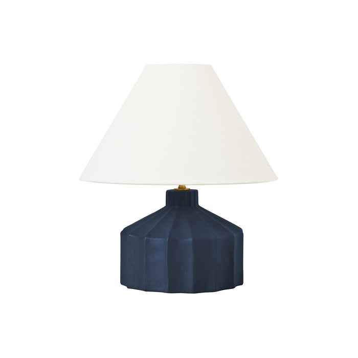 Veneto LED Table Lamp in Matte Medium Blue Wash (Small).