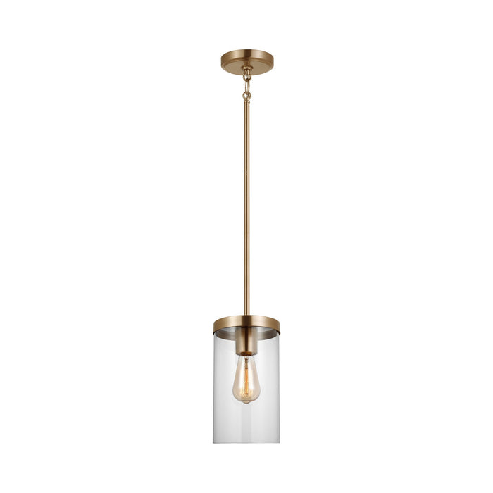 Zire Pendant Light in Satin Brass.