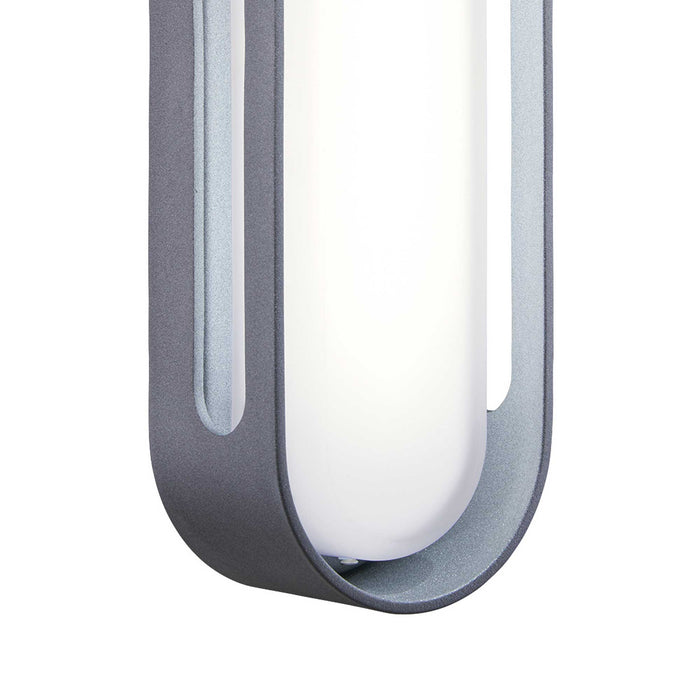 Floating Oval Outdoor LED Wall Light in Detail.