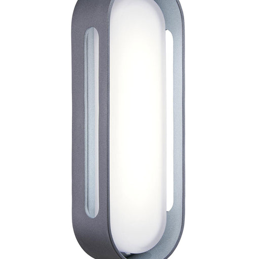 Floating Oval Outdoor LED Wall Light in Detail.