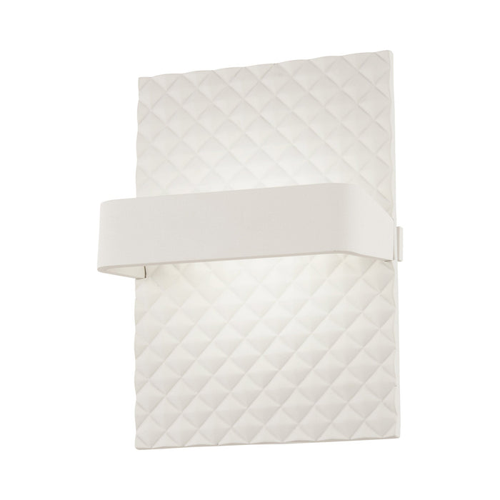 Quilted LED Wall Light in Rectangular.