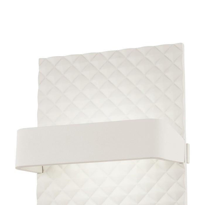 Quilted LED Wall Light in Detail.