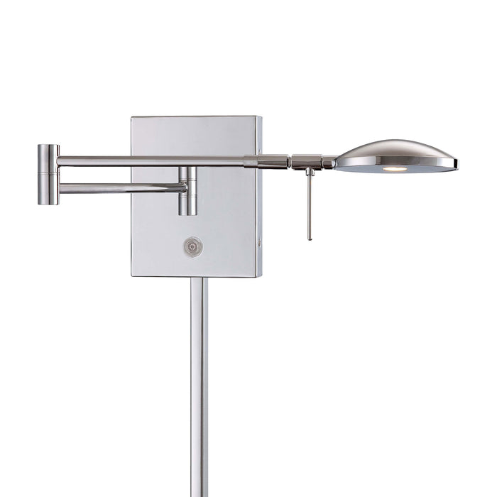 George's Reading Room P4338 LED Swing Arm Wall Light in Chrome.