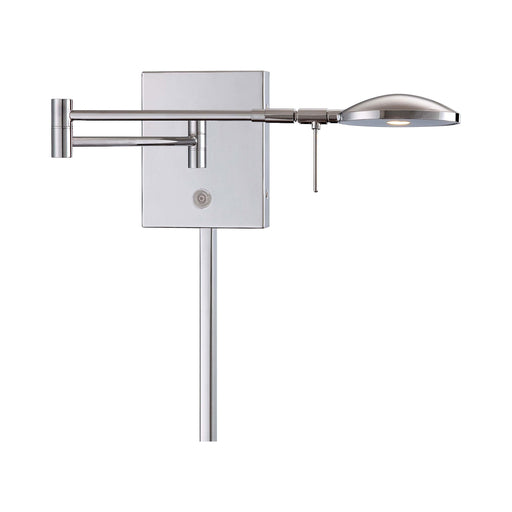 George's Reading Room P4338 LED Swing Arm Wall Light in Chrome.