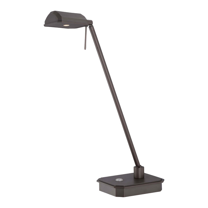 George's Reading Room P4346 LED Pharmacy Table Lamp in Copper Bronze Patina.