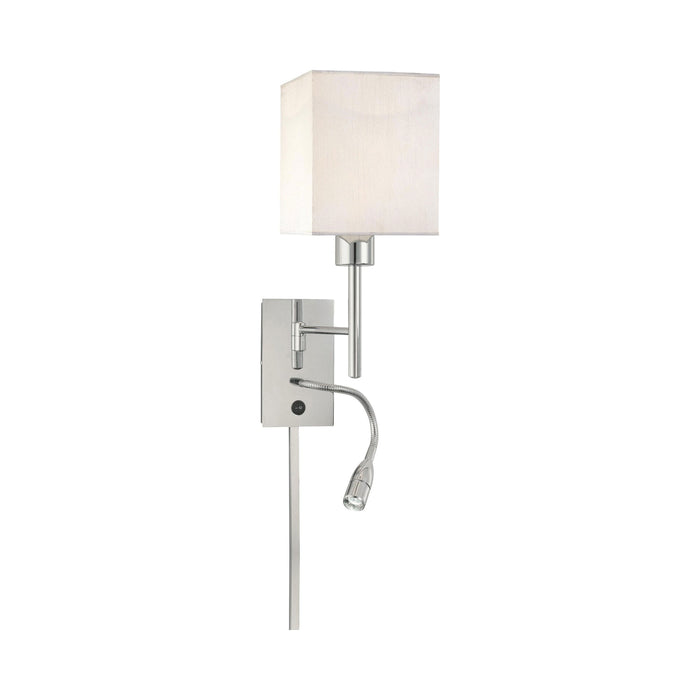 George's Reading Room P477 LED Wall Light in Chrome.