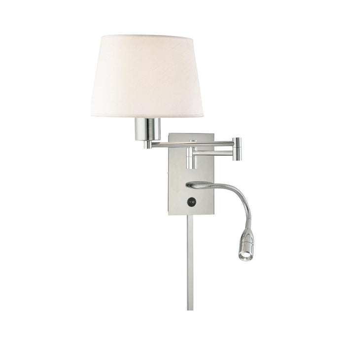 George's Reading Room P478 LED Wall Light in Chrome.