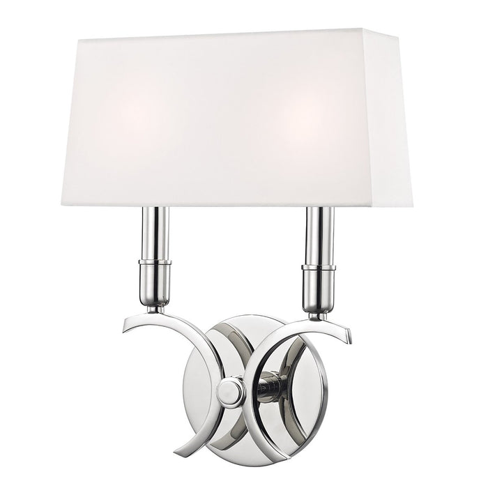 Gwen Wall Light in Polished Nickel/Small.