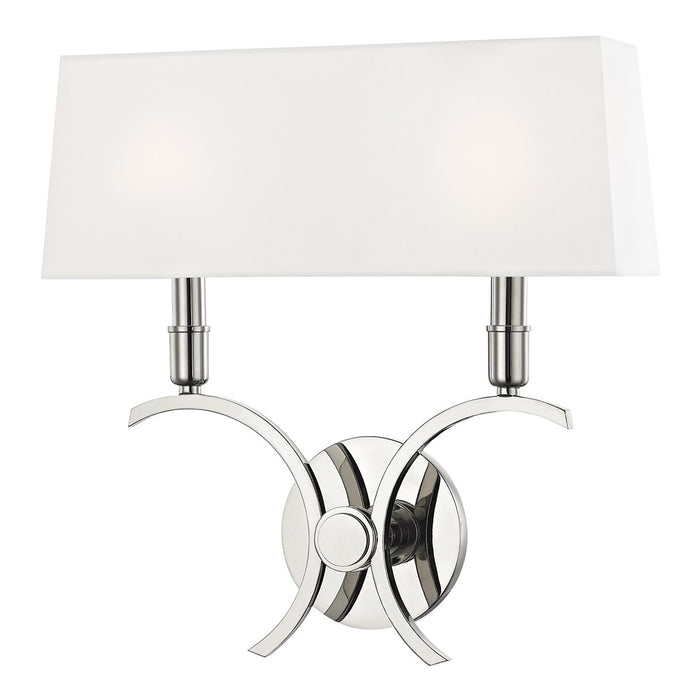 Gwen Wall Light in Polished Nickel/Large.