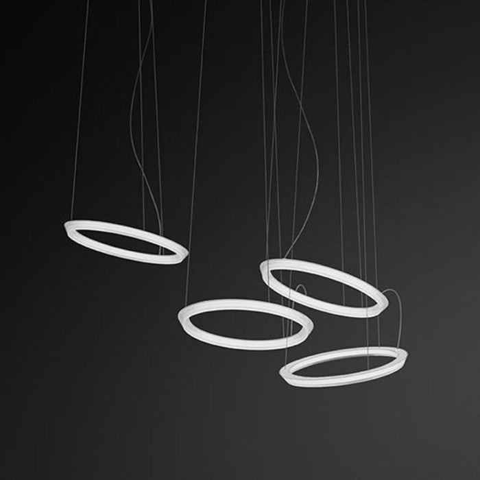 Halo Circular LED Pendant Light in Detail.