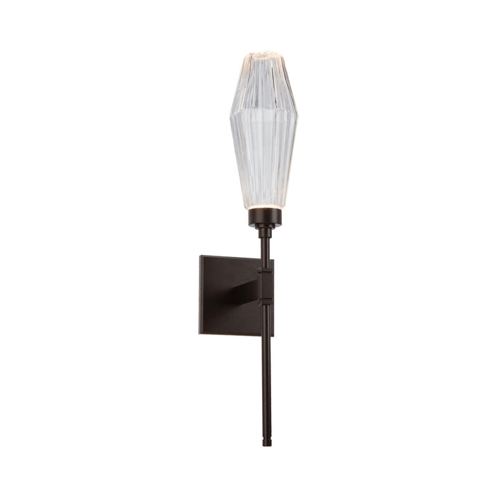 Aalto Belvedere LED Wall Light in Flat Bronze/Clear Glass (6.5-Inch).