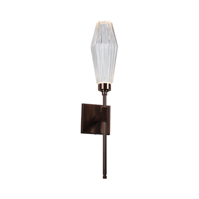 Aalto Belvedere LED Wall Light in Oil Rubbed Bronze/Clear Glass (6.5-Inch).