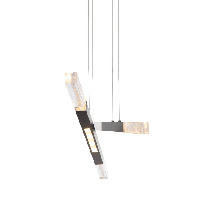 Axis Moda Double LED Linear Pendant Light in Detail.