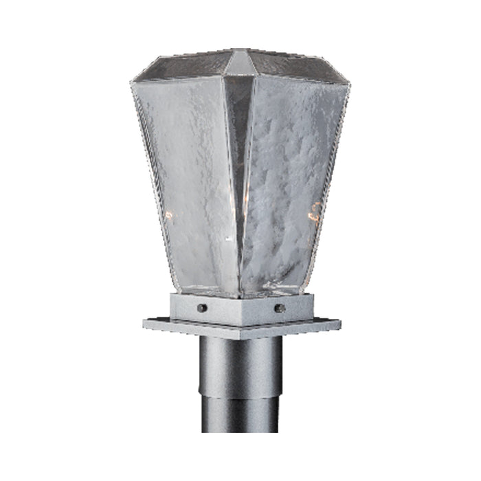 Beacon Outdoor Post Mount in Argento Grey/LED (Post Mount).