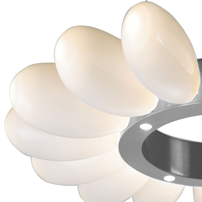 Fiori Radial Ring LED Chandelier in Detail.