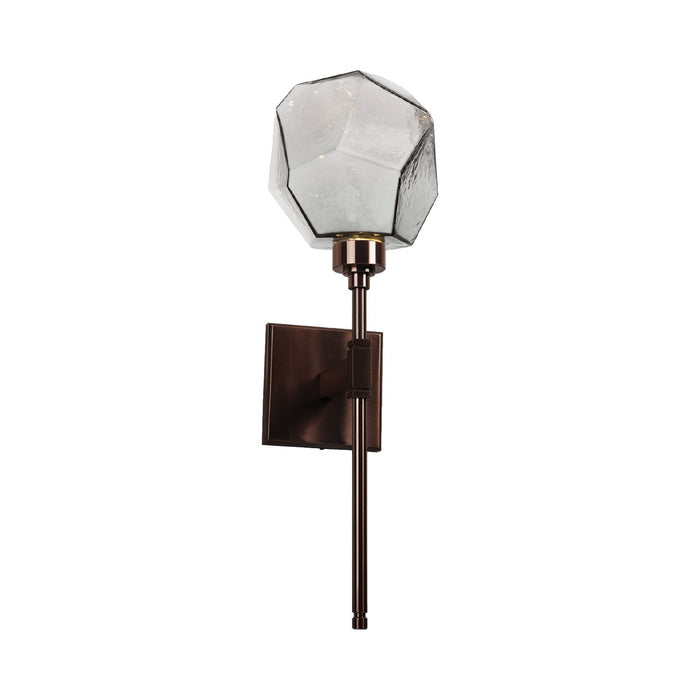 Gem Belvedere LED Wall Light in Oil Rubbed Bronze/Smoke Glass.