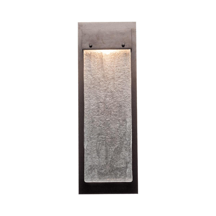 Parallel LED Wall Light in Flat Bronze/Clear Granite.