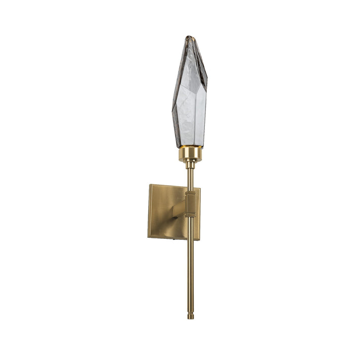 Rock Crystal Indoor Belvedere ADA LED Wall Light in Heritage Brass/Chilled - Smoke.