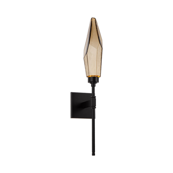 Rock Crystal Indoor Belvedere ADA LED Wall Light in Matte Black/Chilled - Bronze.