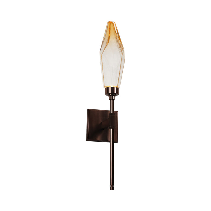 Rock Crystal Indoor Belvedere ADA LED Wall Light in Oil Rubbed Bronze/Chilled - Amber.