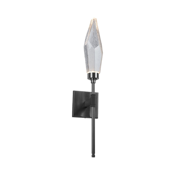 Rock Crystal Indoor Belvedere LED Wall Light in Gunmetal/Chilled - Clear.