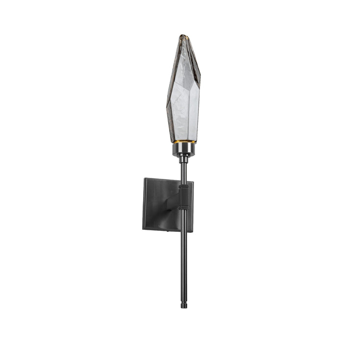 Rock Crystal Indoor Belvedere LED Wall Light in Gunmetal/Chilled - Smoke.