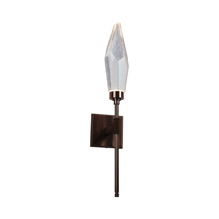 Rock Crystal Indoor Belvedere LED Wall Light in Oil Rubbed Bronze/Chilled - Clear.