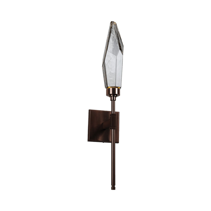 Rock Crystal Indoor Belvedere LED Wall Light in Oil Rubbed Bronze/Chilled - Smoke.